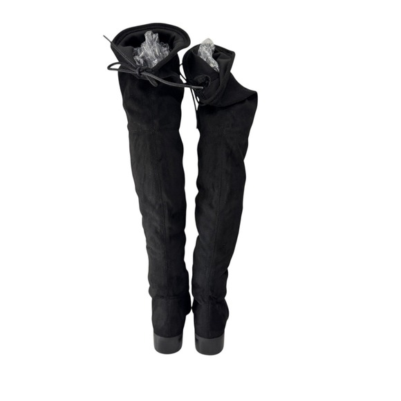 Andrea By Charles David Black Suede Over The Knee Boots 5M Fall Winter Chic - Picture 4 of 8